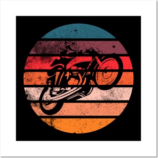 Retro Sun Bike Ride Posters and Art